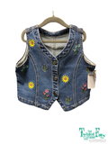 Denim Vest Embroidery - Youth