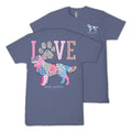 Dog Love Patchwork Short Sleeve T-Shirt