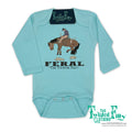 FERAL - L/S Infant One Piece - Turquoise