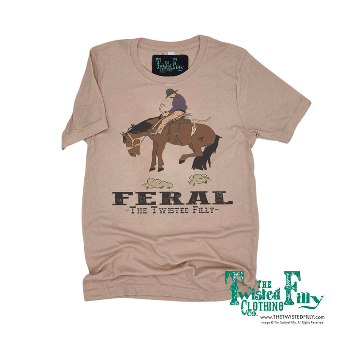FERAL - S/S Crew Neck Adult Tee - Dusty Rose