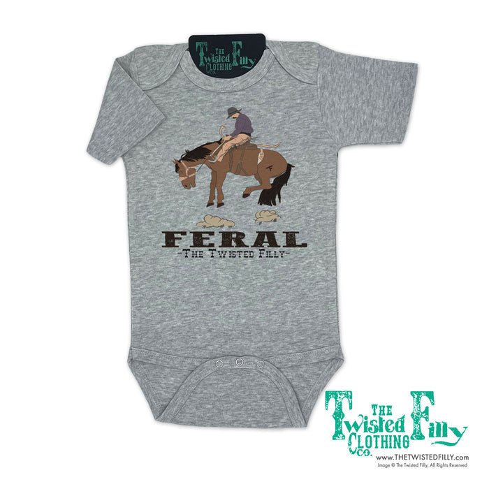 FERAL - S/S Infant One Piece - Gray