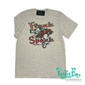 Flank Em & Spank Em - S/S Adult Tee - Oatmeal