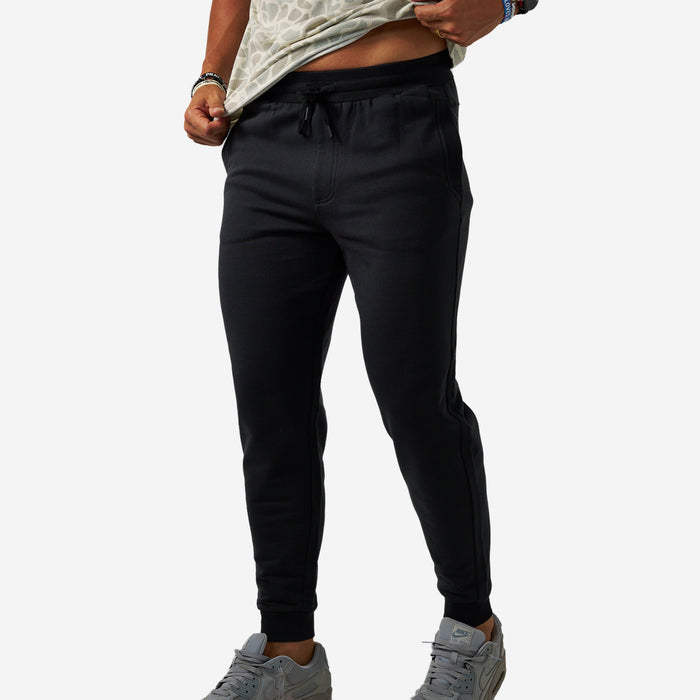 Fleece Joggers in Black