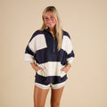 FP Movement Retro Rugby Set in Navy and White