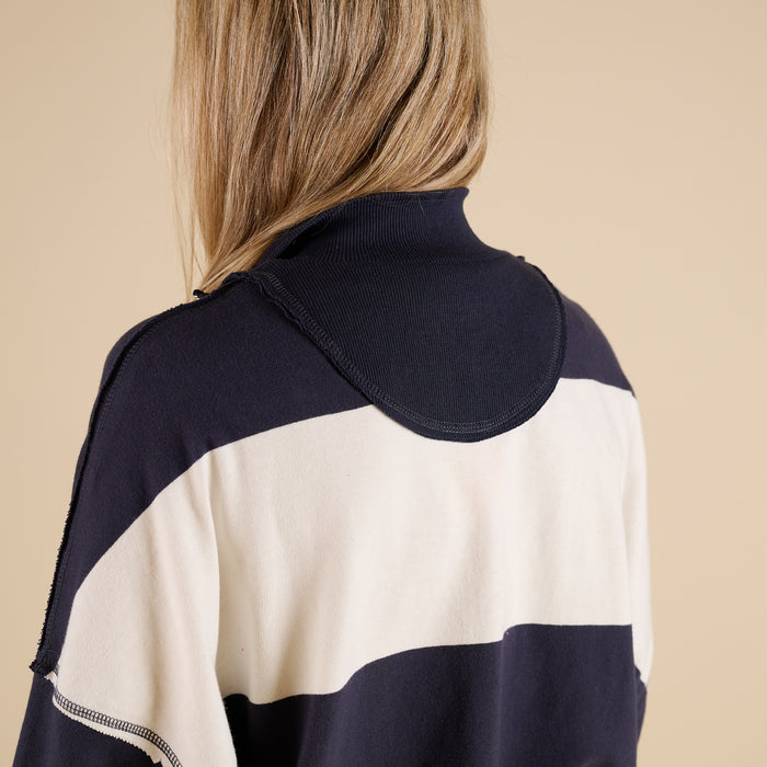 FP Movement Retro Rugby Set in Navy and White