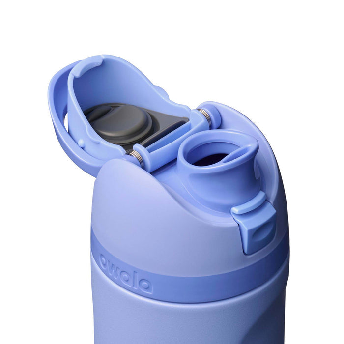Owala FreeSip® 24oz Stainless Steel Water Bottle in Periwinkle blue shown on a white background.
