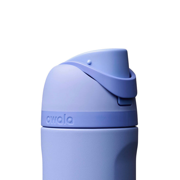 Owala FreeSip® 24oz Stainless Steel Water Bottle in Periwinkle blue shown on a white background.