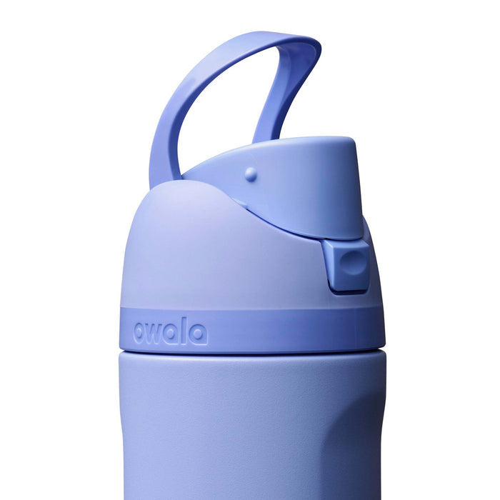 Owala FreeSip® 24oz Stainless Steel Water Bottle in Periwinkle blue shown on a white background.