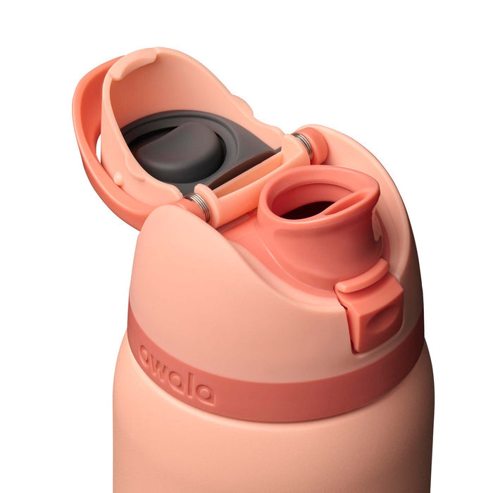 FreeSip® 32oz Stainless Steel Water Bottle in Peach of Mind