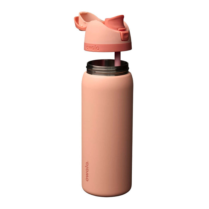 FreeSip® 32oz Stainless Steel Water Bottle in Peach of Mind