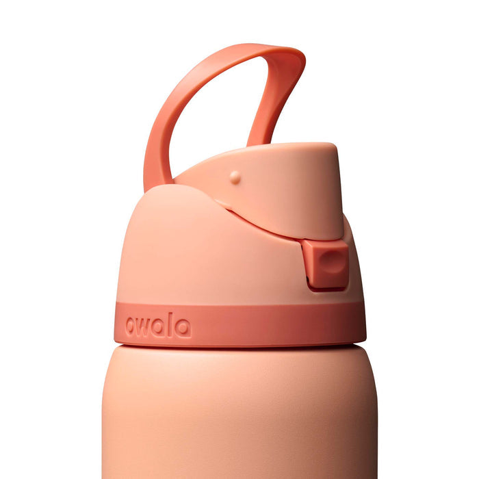 FreeSip® 32oz Stainless Steel Water Bottle in Peach of Mind