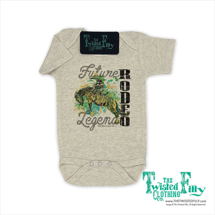 Future Rodeo Legend Bronc - Infant One Piece - Oatmeal