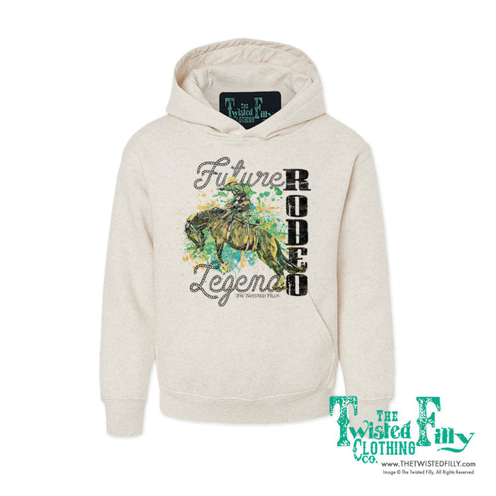 Future Rodeo Legend Bronc - Youth Hoodie - Oatmeal