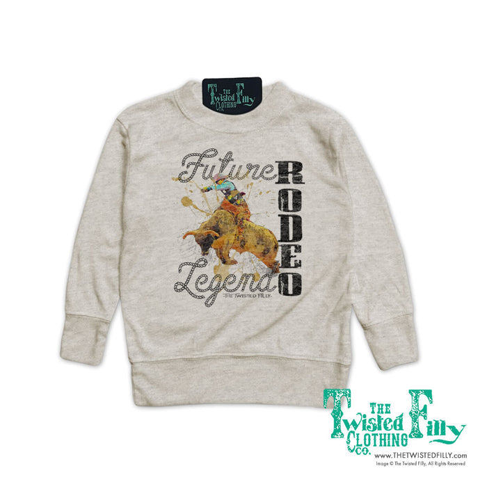 Future Rodeo Legend Bull - Youth Pullover - Oatmeal