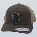Georgia Camo Patch Trucker in Brown