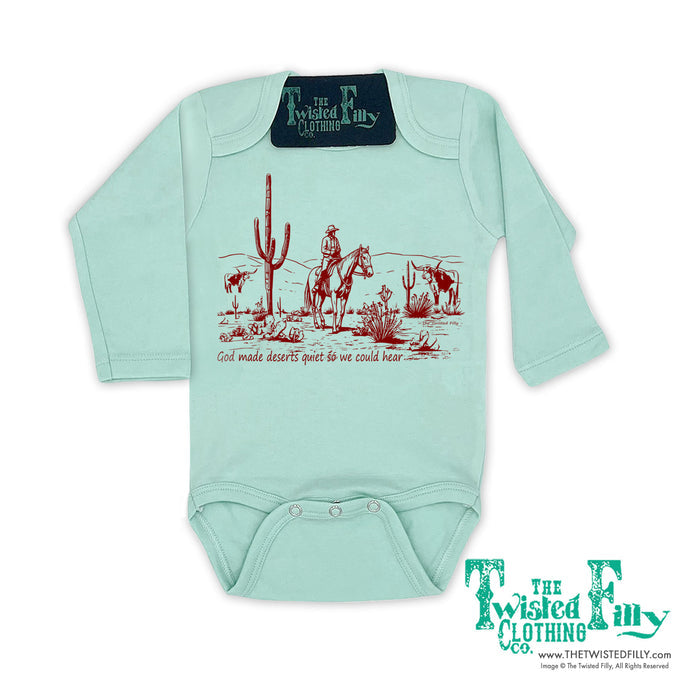 God Made Deserts - L/S Infant One Piece - Assorted Colors