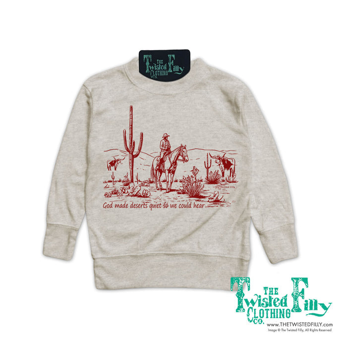 God Made Deserts - Toddler Pullover - Oatmeal