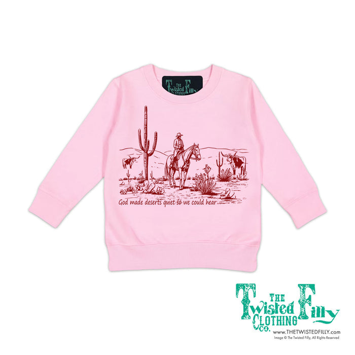 God Made Deserts - Toddler Sweatshirt - Assorted Colors