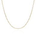 The Goldtone Paper Clip Chain Link Necklace by Vince Camuto is displayed centered on a white background. Its delicate, elongated paper-clip links form a gentle curve, showcasing the necklace’s minimalist and elegant design.