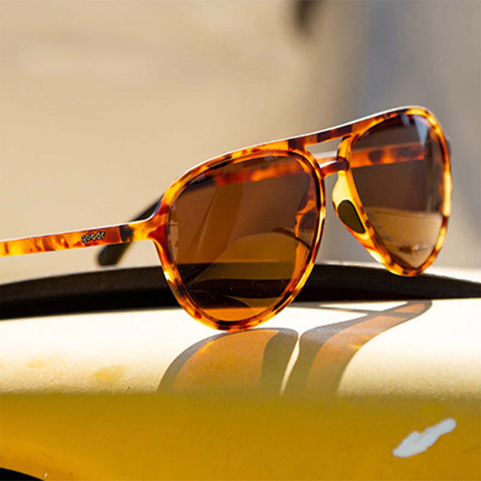 Goodr Mach G Amelia Earhart Ghosted Me Sunglasses in Tortoise