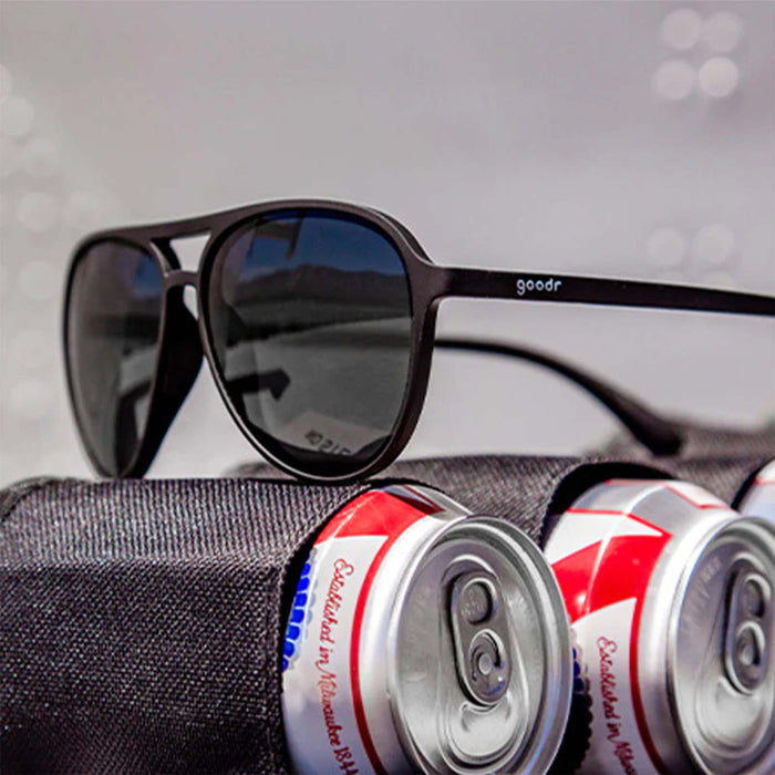 Goodr Mach G Operation Blackout Sunglasses in Black