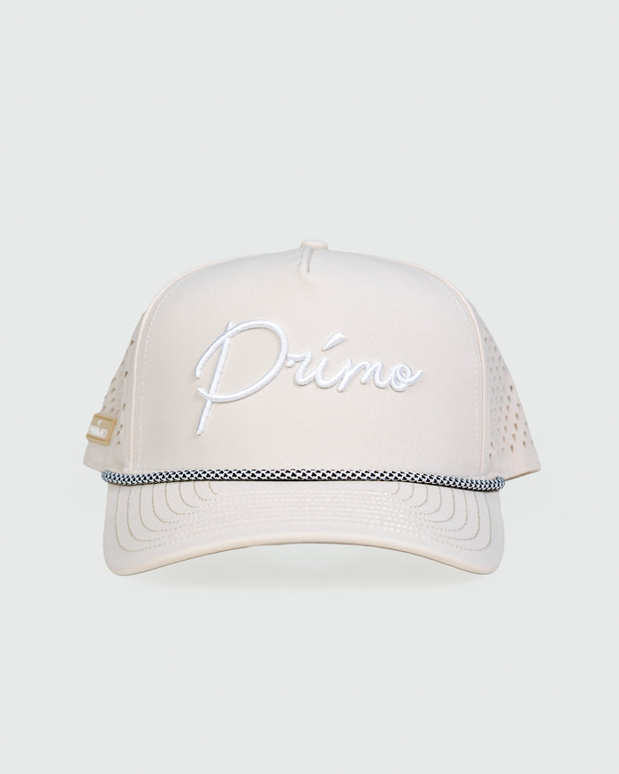 Grant Horvat Essentials Cream Cursive Hat
