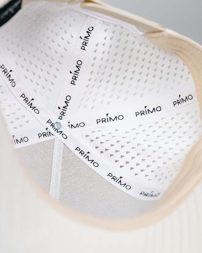 Grant Horvat Essentials Cream Cursive Hat