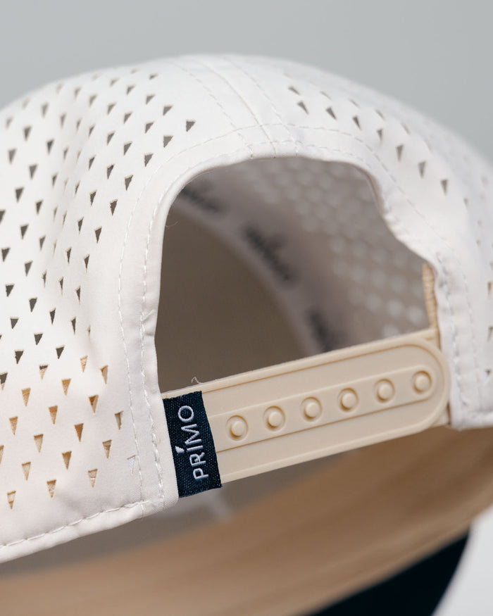 Grant Horvat Essentials Cream | Navy Cursive Hat