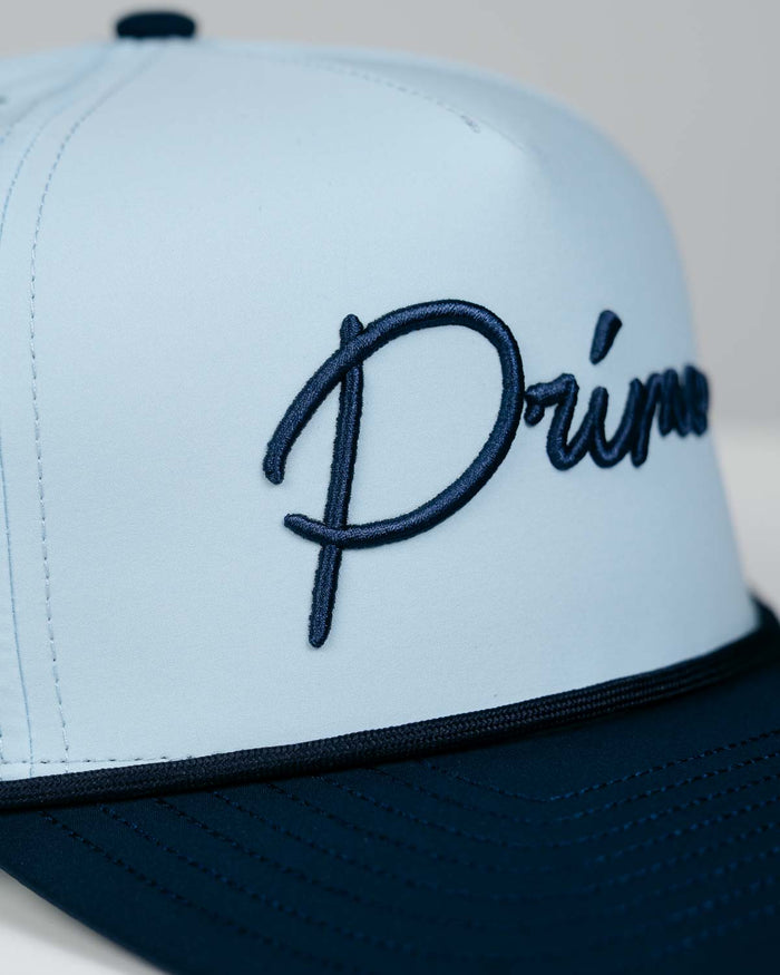 Grant Horvat Essentials Light Blue | Navy Cursive Hat