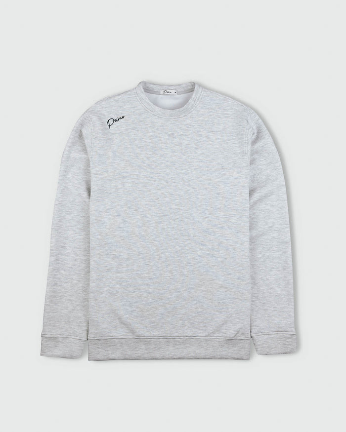 Heather Gray Cursive CoreSoft Crew