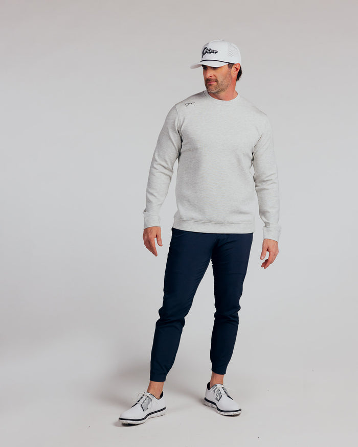 Heather Gray Cursive CoreSoft Crew