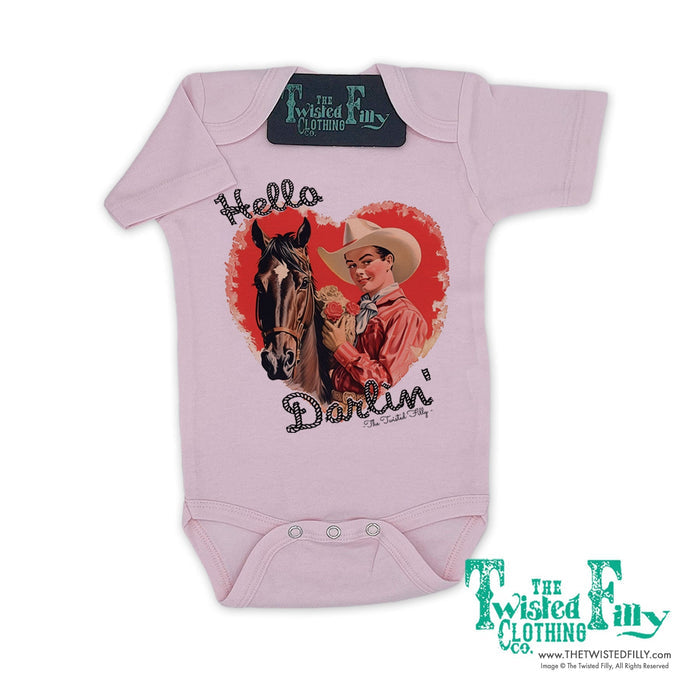 Hello Darlin' - S/S Infant One Piece -Assorted Colors