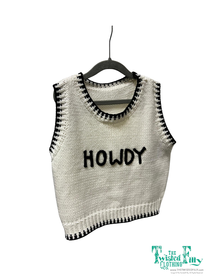 Howdy - Sweater Vest - Youth - Ivory