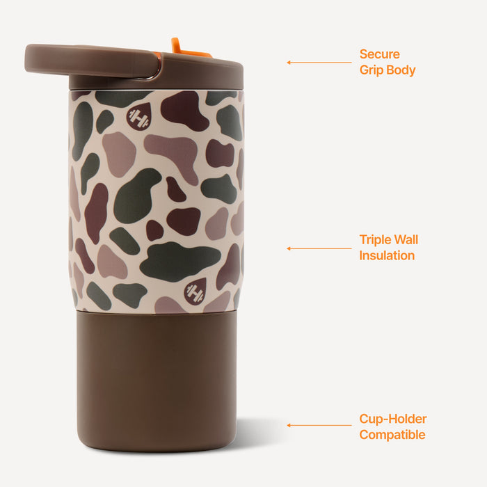 Hydrojug Kids Sport 14oz Water Bottle in Duck Camo