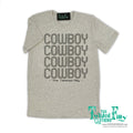 I Am Cowboy - S/S Adult Crew Neck Mens Tee - Oatmeal