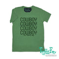 I Am Cowboy - S/S Crew Neck Adult Mens Tee - Green