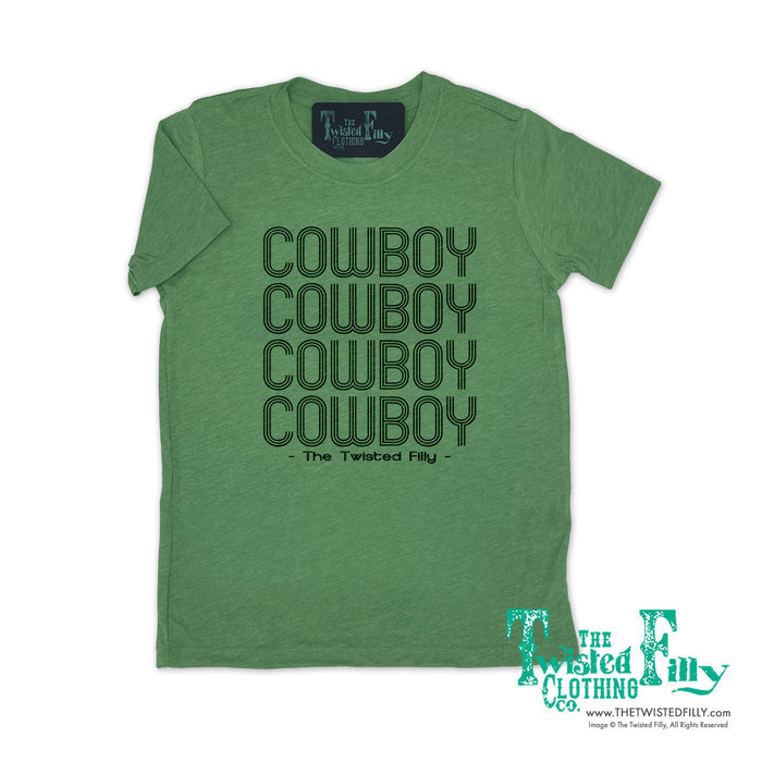 I Am Cowboy - S/S Crew Neck Adult Mens Tee - Green