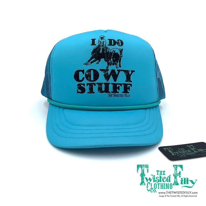 I Do Cowy Stuff - Adult Foam Snapback Trucker Hat - Assorted Colors