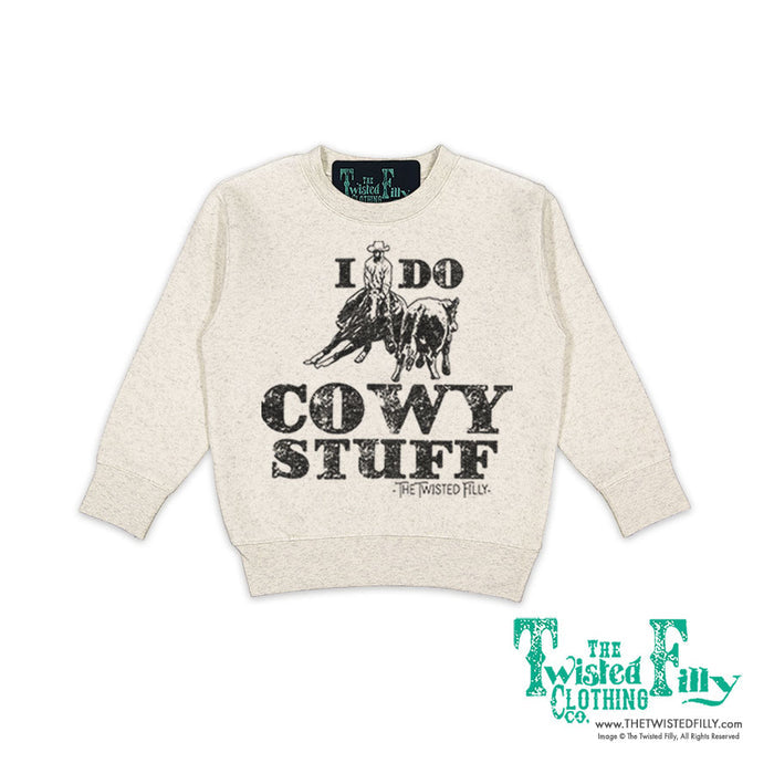 I Do Cowy Stuff - Toddler Sweatshirt - Assorted Colors