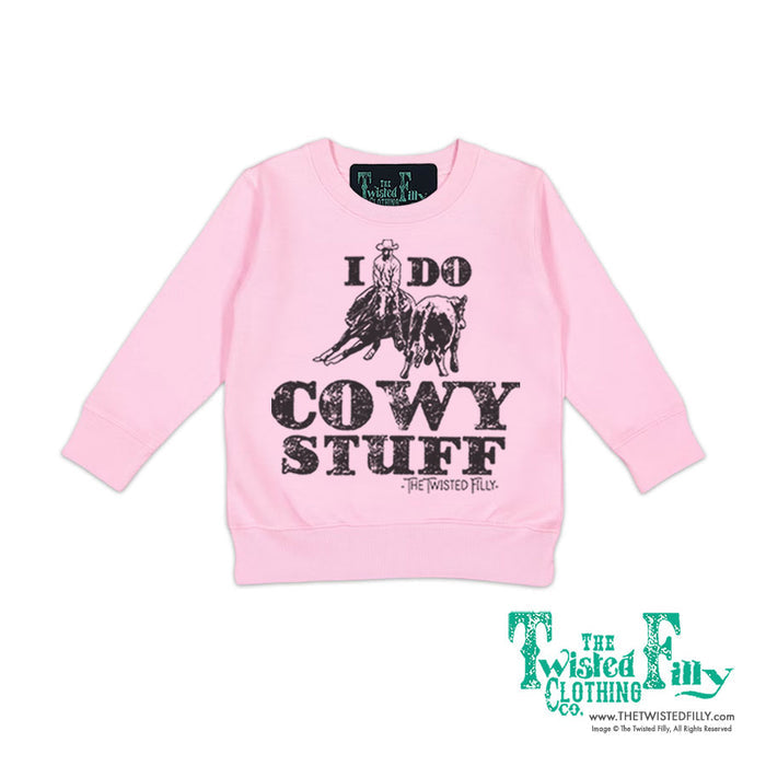 I Do Cowy Stuff - Toddler Sweatshirt - Assorted Colors