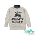 I Do Cowy Stuff - Youth Pullover - Oatmeal