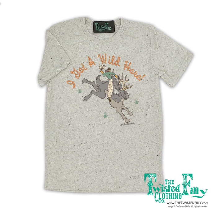 I Got A Wild Hare - S/S Crew Neck Adult Tee - Oatmeal