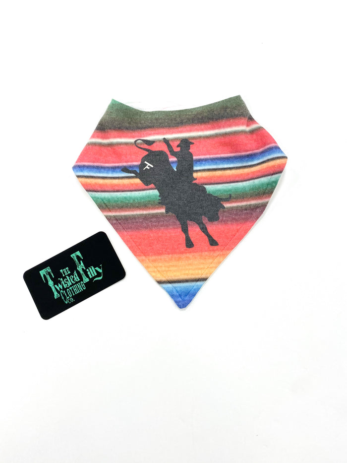 Infant Bib - Serape Bucking Bull - Bull Rider