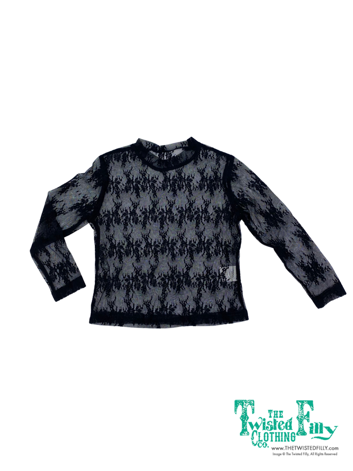 Lace LS Top - Youth - Assorted Colors