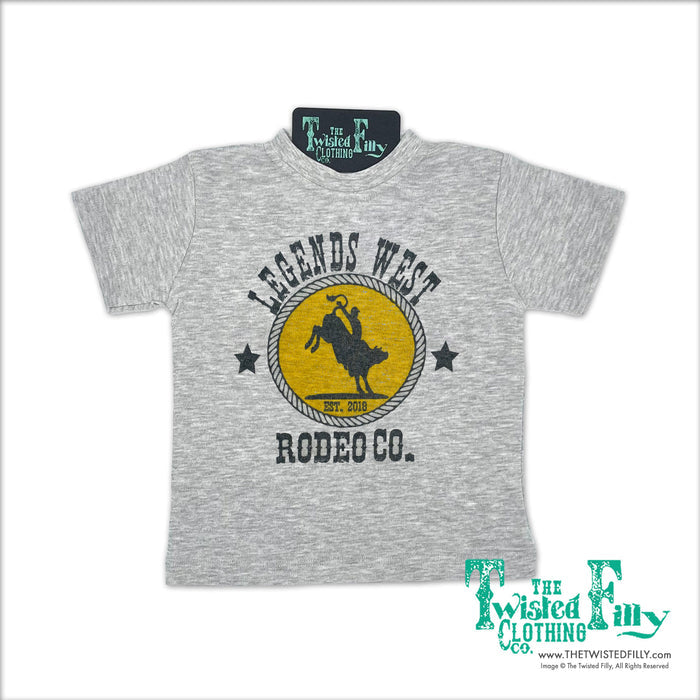 Legends West Rodeo Co. Bull Rider - S/S Toddler Tee - Gray