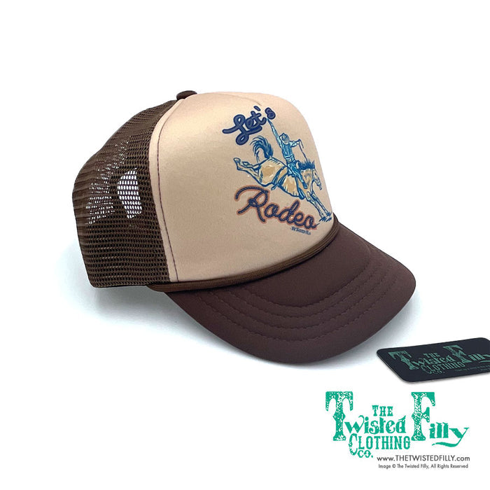 Let's Rodeo - Infant/Toddler Snapback Hat - Brown/Tan