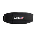 flatlay ASRV Lifting Belt in black, front view