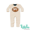 Longhorn Rope - Infant Jumpsuit w/ Mittens - Oatmeal
