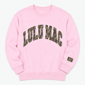 Lulu Mac Bottomland Camo Crewneck Sweatshirt in Light Pink