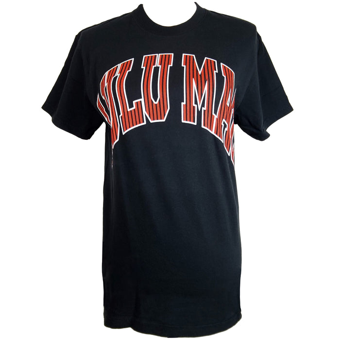 Lulu Mac Striped Short Sleeve T-Shirt in Red and Black